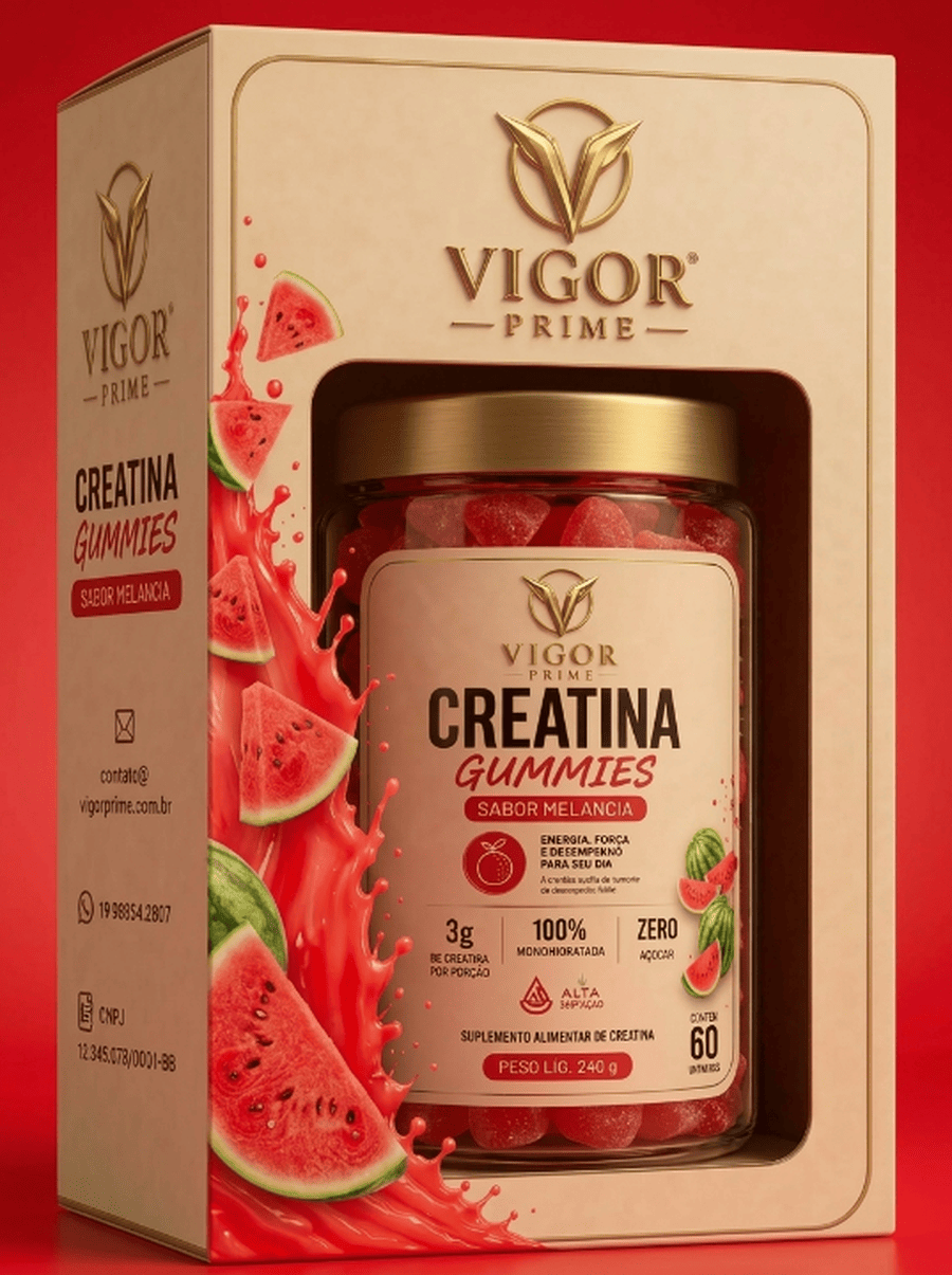 Vigor Prime Creatina Gummies sabor Melancia