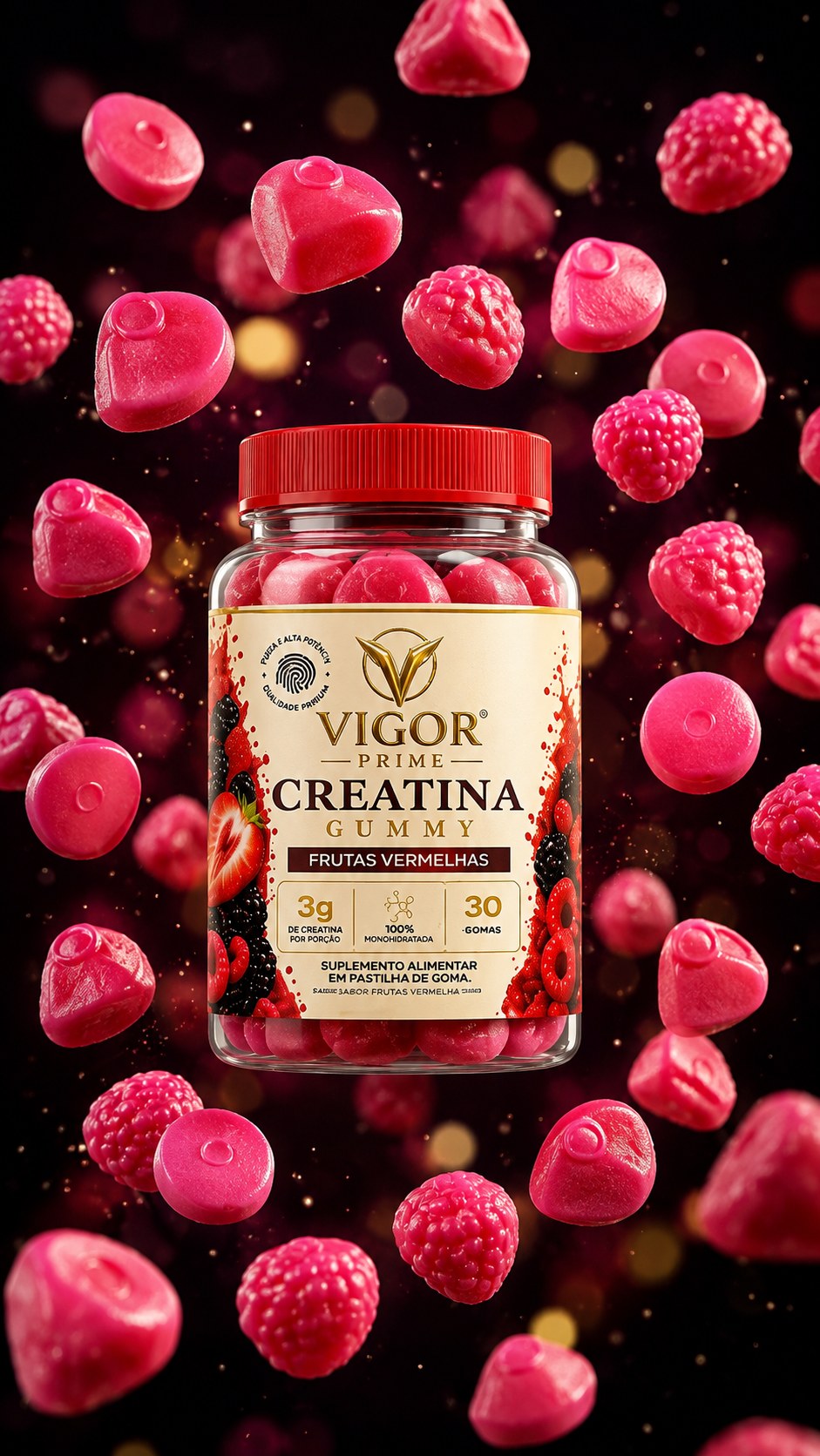 Vigor Prime Creatina Gummy — qualidade em cada detalhe